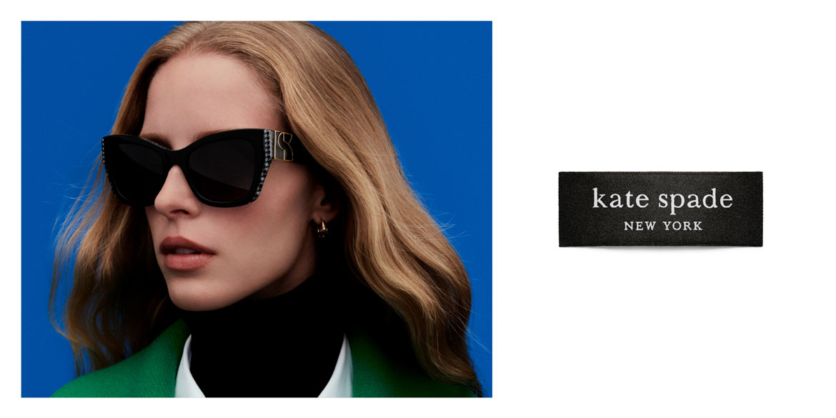 Frau mit Kate Spade Sonnenbrille
