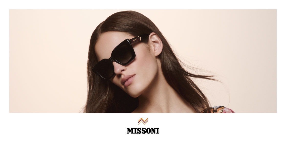 Frau mit Missoni Sonnenbrille
