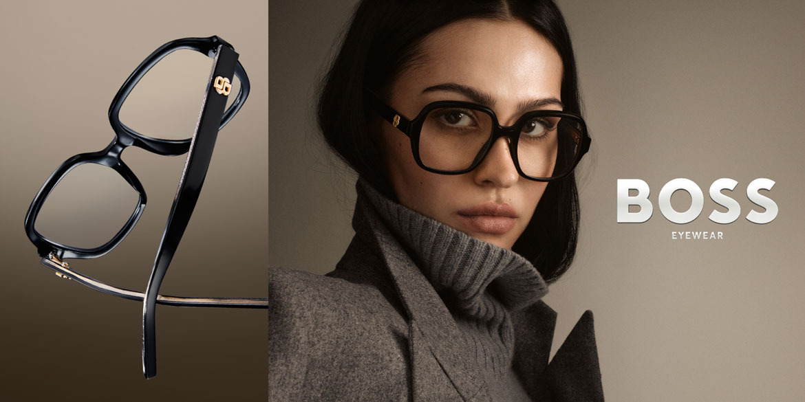 Frau mit Boss Brille