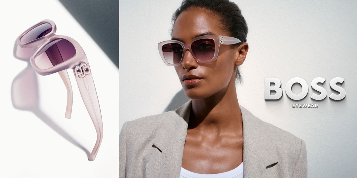 Frau mit Boss Sonnenbrille