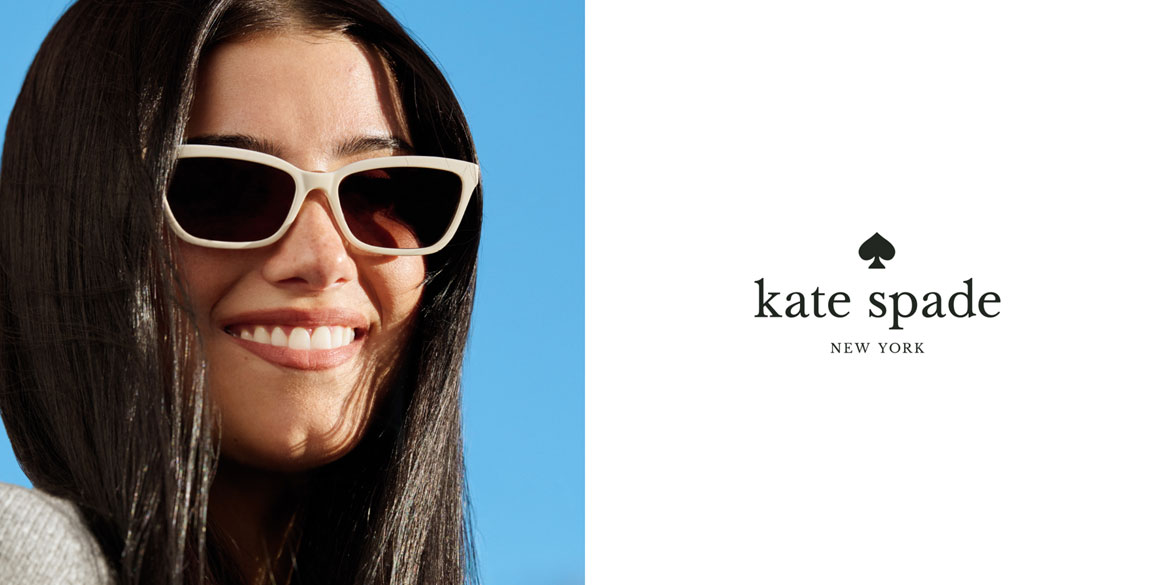 Frau mit Kate Spade Sonnenbrille